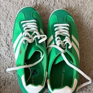 Madden Girl Green and White Sneakers